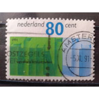 Нидерланды 1991 Публичные библиотеки - 100 лет