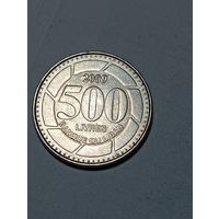 Ливан 500 ливров 2009 года .