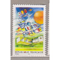 Авиация самолеты воздушный шар космос  Франция 1998 год лот 1