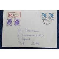 Конверт прошедший почту с марками Польша