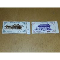 Корея КНДР 1986 Архитектура. Полная серия 2 чистые марки