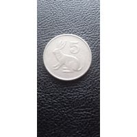 Зимбабве 5 центов 1996 г. - заяц