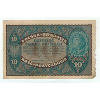 Польша, 10 марок польских 1919 год.