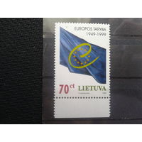 Литва 1999 Флаг Евросоюза, 50 лет** с полем