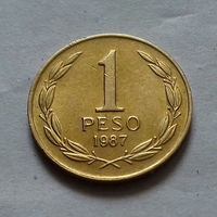1 песо, Чили 1987 г.