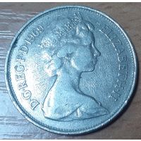 Великобритания 10 новых пенсов, 1969 (15-1-1)