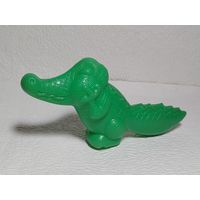 Ретро-игрушка "Зелёный  крокодил"(пластмасса)-СССР,70-е годы