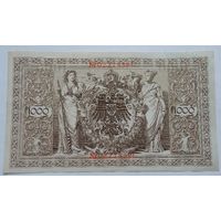 Германия 1000 марок 1910 Красная печать тип 1884 г