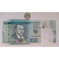 Werty71 Ямайка 100 долларов 2022 UNC банкнота 60 лет независимости