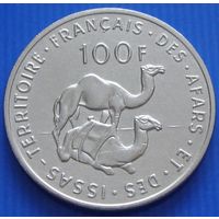 Французские Территории Афаров и Исса. 100 франков 1970 год  KM#18