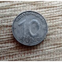 Werty71 Германия ГДР 10 пфеннигов 1952 E Е 1 1