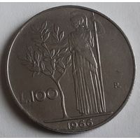 Италия 100 лир, 1966 (4-4-2)