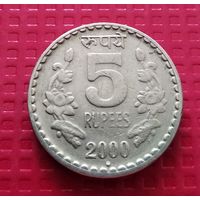 Индия 5 рупий 2000 г. #41443