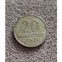 Литва 20 центов, 2008