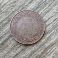 Werty71 Канада 1 цент 1916 Георг 5
