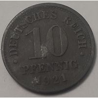 Германия 10 пфеннигов, 1921 (2-7-94)