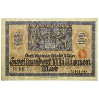 Германия (Koln), 200 миллионов марок 1923 год.