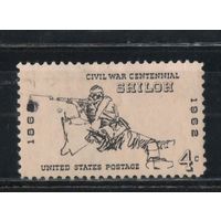 США 1962 100 летие гражданской войны Севера и Юга Сражение при Шайло Стрелок #824