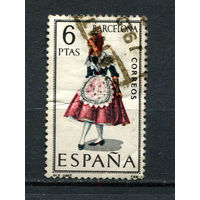 Испания - 1967 - Национальные костюмы - [Mi. 1707] - полная серия - 1 марка. Гашеная.  (Лот 34EB)-T7P8