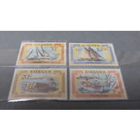 Парусники, корабли, флот, транспорт, моренистика - Барбадос марки
