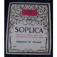 Этикетка водочная "SOPLICA"