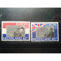Нидерланды 1980 Европа, королева Вильгельмина и У. Черчиль Полная серия