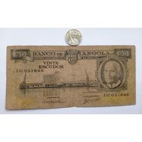 Werty71 Ангола 20 эскудо 1962 банкнота