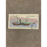 Польша 1979. 150 лет запуска парового судна на Висле. Марка из серии