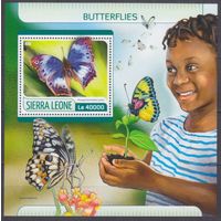 2017 Сьерра-Леоне 8574/B1244 Бабочки 11,00 евро