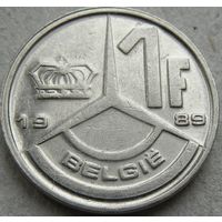 Бельгия 1 франк 1989