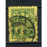 Латвия - 1927/1933 - Герб 6S - [Mi.118x] - 1 марка. Гашеная.  (Лот 78EL)-T2P18