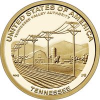 США 1 доллар 2022 Администрация долины Теннесси - серия Американские Инновации  Двор P UNC