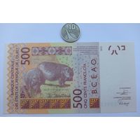 Werty71 Кот-дИвуар (литера A) 500 франков 2012 UNC Банкнота Кот-д Ивуар