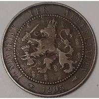 Нидерланды 2и1/2 цента, 1905 (4-0-4)