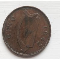 Ирландия 1/2 пенни, 1942 4-2-15