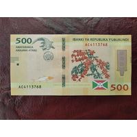 500 франков Бурунди 2018 г.