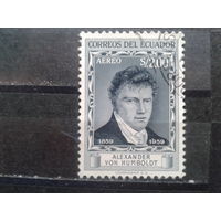 Эквадор, 1959. 100 лет со дня смерти Александра Гумбольдта, немецкий натуралист