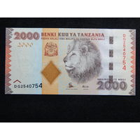 Танзания 2000 шиллингов 2010г.UNC
