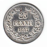 25 пенни 1917 год (без короны) _состояние aUNC