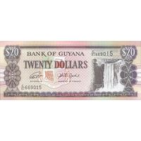 Гайана 20 долларов образца 1996-2018 года UNC p30g