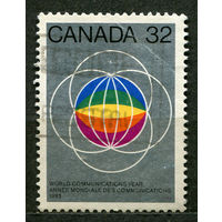 Всемирный год связи. Канада. 1983. Полная серия 1 марка