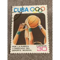 Куба 1984. Баскетбол. Марка из серии