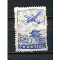 Южная Корея - 1954 - Авиация 58H - [Mi.176] - 1 марка. Гашеная.  (Лот 89Ei)-T5P20