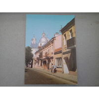 Почтовая карточка 1992 гродно улица старого города