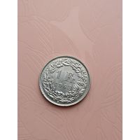 Швейцария 1 франк 1968г(4)