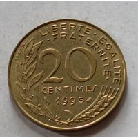 Франция. 20 сантимов 1995 года.