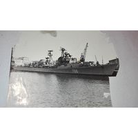 Старая Фотография с военным кораблем СССР