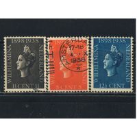 Нидерланды 1938 Вильгельмина 40 летие коронации Полная #318-20