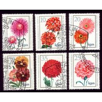 6 марок 1975 год ГДР Цветы 2070-2075
