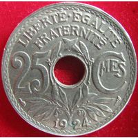 Франция 25 сантимов 1924